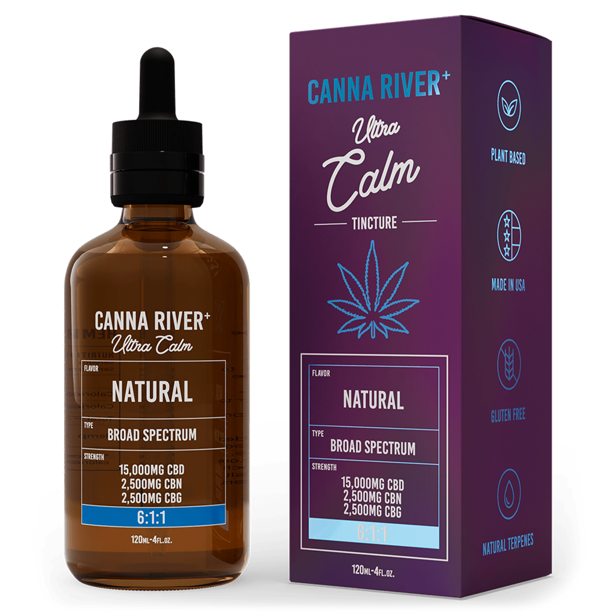 CBD Ultra Calm Tincture Original Canna River Brasil - Compre o melhor óleo CBD do mercado